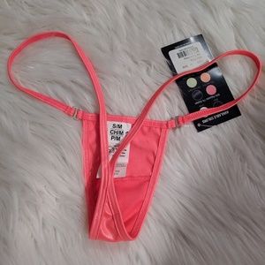 Intimates & Sleepwear - Pink side clip Y back thong Intimates & Sleepwear - Pink side clip Y back thong